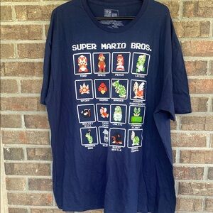 Nintendo Blue Short Sleeve Super Mario Tee